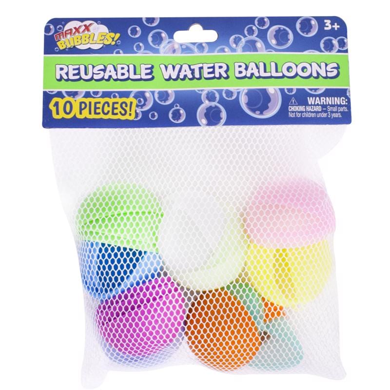 Maxx Bubbles 470224 Reusable Water Balloons Assorted 10 pc