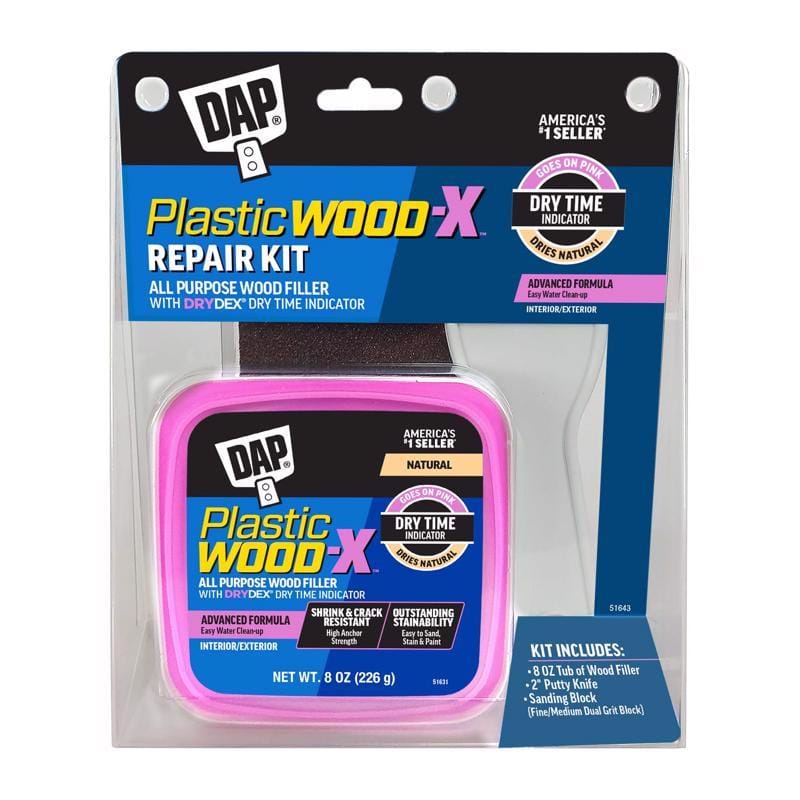 Dap 7079800596 Plastic Wood-X Natural Wood Filler 8 oz