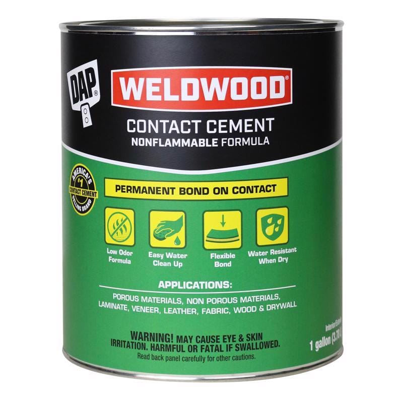 Dap 7079825336 Weldwood High Strength Synthetic Rubber Natural Contact Cement 1 gal