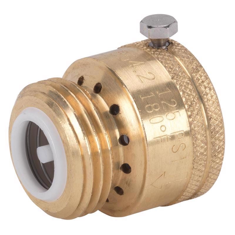 Homewerks 189-3-34 3/4 in. MHT X 3/4 in. FHT Brass Vacuum Breaker