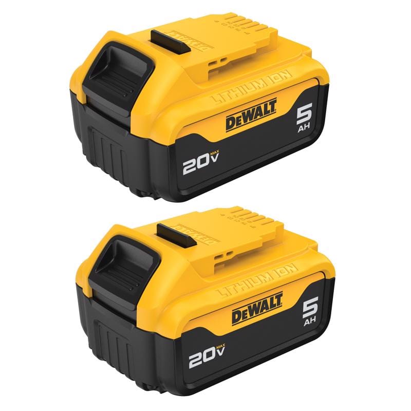 Dewalt DCB205-2 20V MAX DCB205-2 5 Ah Lithium-Ion Battery 2 pc