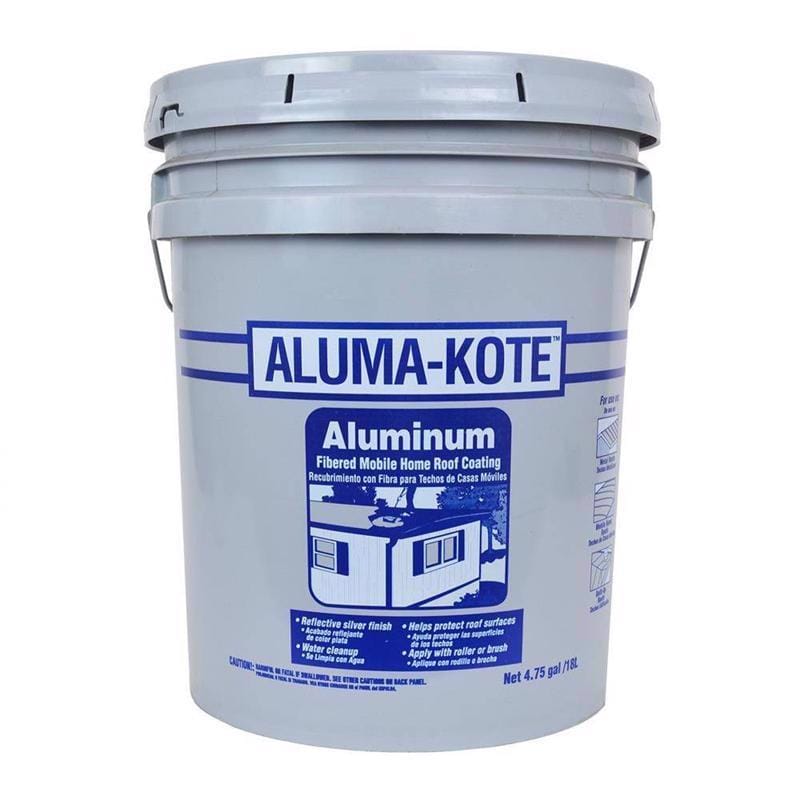Gardner 6245-GA Aluma-Kote Gloss Silver Fibered Aluminum Roof Coating 5 gal