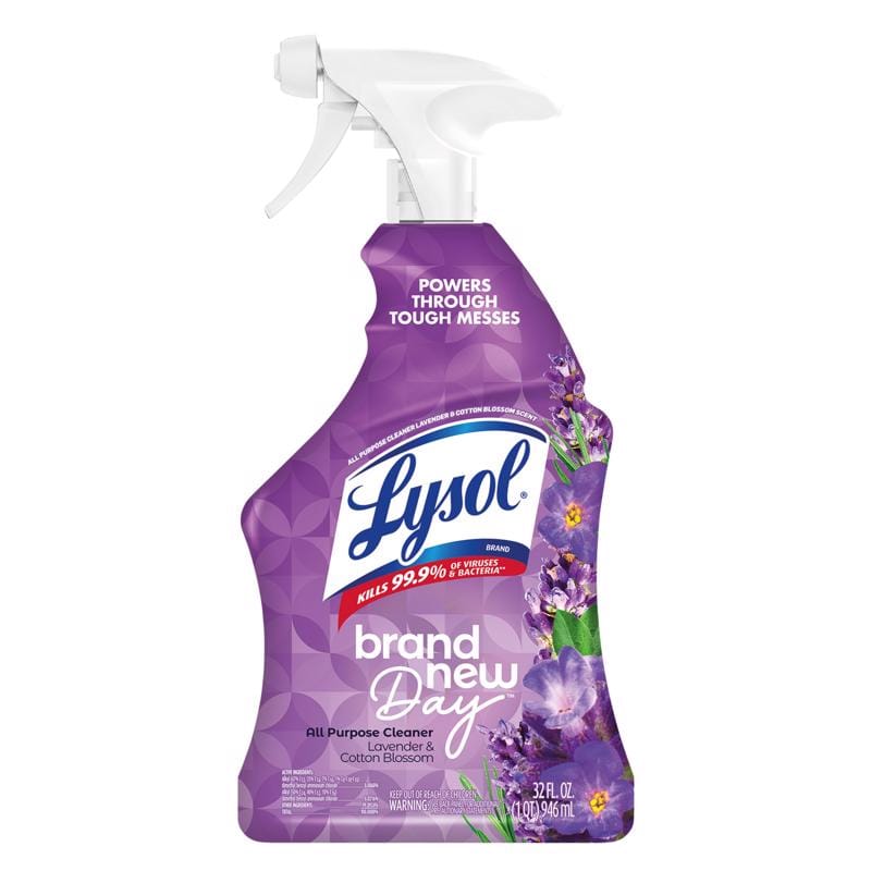 Lysol 1920000006 Brand New Day Lavender and Cotton Blossom Scent Disinfectant 32 oz