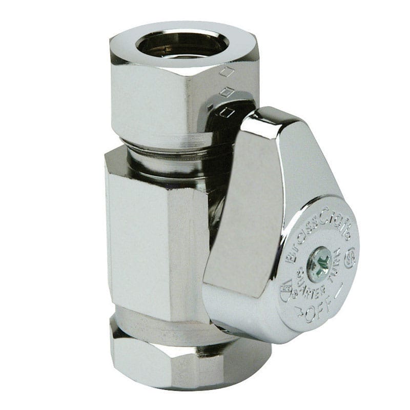 Brasscraft G23305X C1 1/2 in. FPT X 1/2 in. MPT Brass Straight Stop Valve