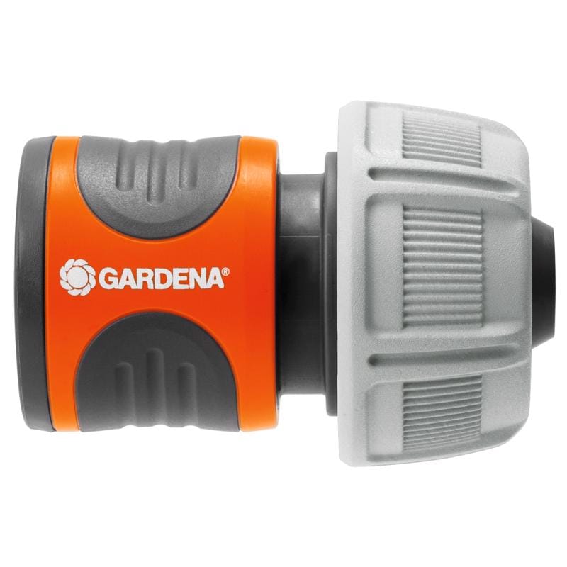 Gardena 18216-80.000.00 5/8 in. Nylon/ABS Threaded Female Hose End Repair Connector with Water Stop