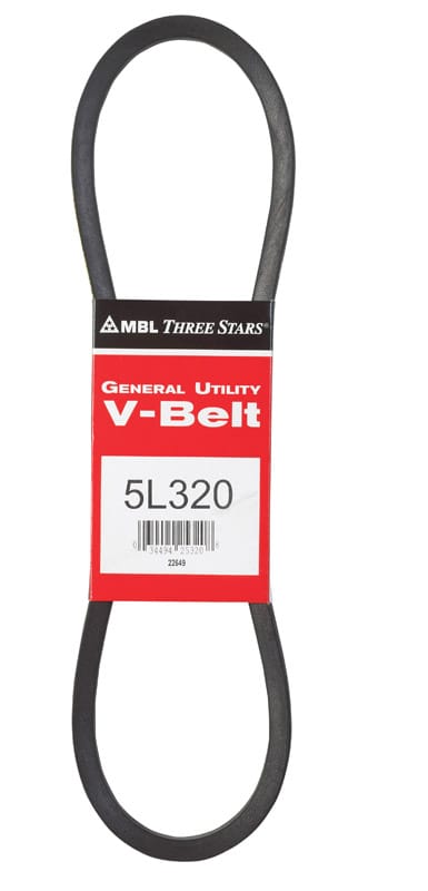 Mitsuboshi 5L320A FHP General Utility V-Belt 0.65 in. W X 32 in. L For Fractional Horsepower Motors