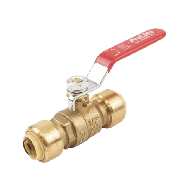 Brass Push Ball Valve