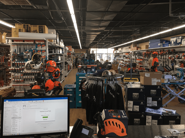 The A-OK Power Equipment Buellton service counter