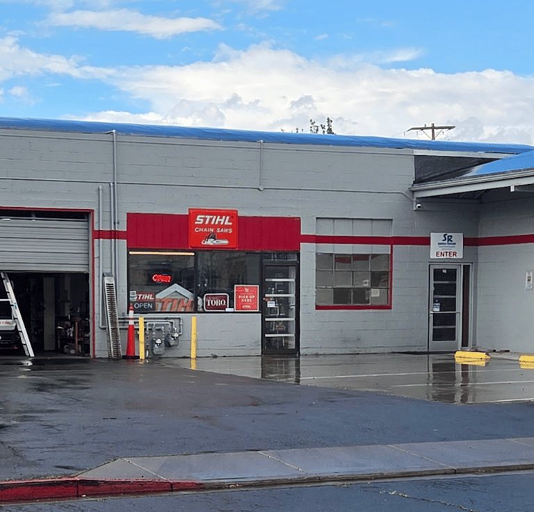 Equipment on display at the Reno store