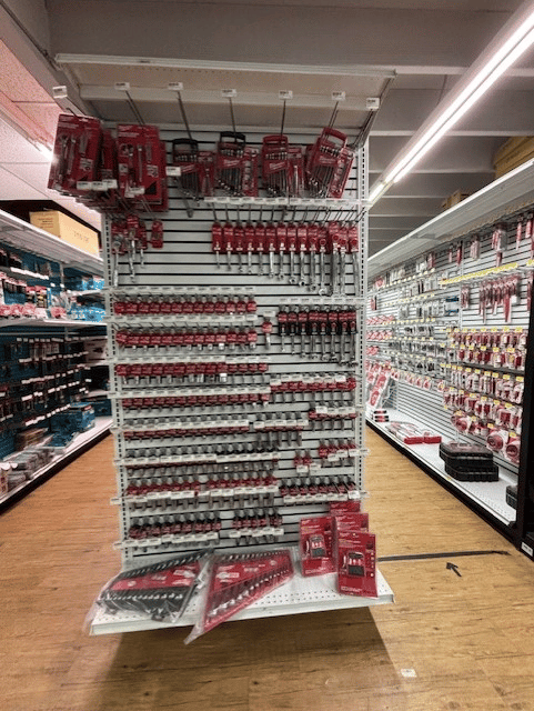 Equipment on display at the Santa Barbara store