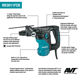 Makita HR3011FCK 1-3/16" AVT ROTARY HAMMER - Image 2