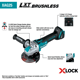 Makita XAG25Z 18V LXT 5" X-LOCK ANGLE GRINDER W/AFT - Image 2