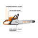 Stihl 1123 200 0722-US Ms 250-Z Chainsaw,45Cm/18",26Rm3 - Image 2