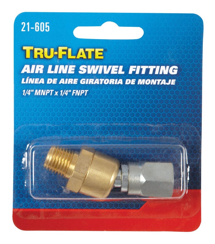 Tru-Flate TRFL21605 Tru Flate 21-605 Air Line Fitting 1/4 Ma