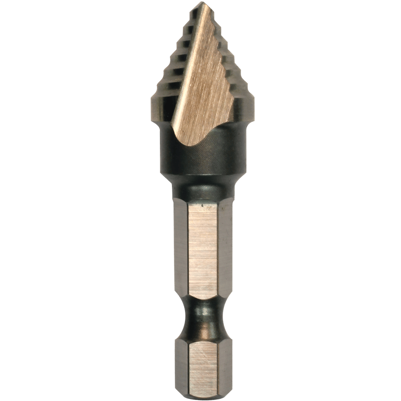 Makita 711495-A 1/2" H.S.S. Step Drill Bit, 1/4" Hex Shank