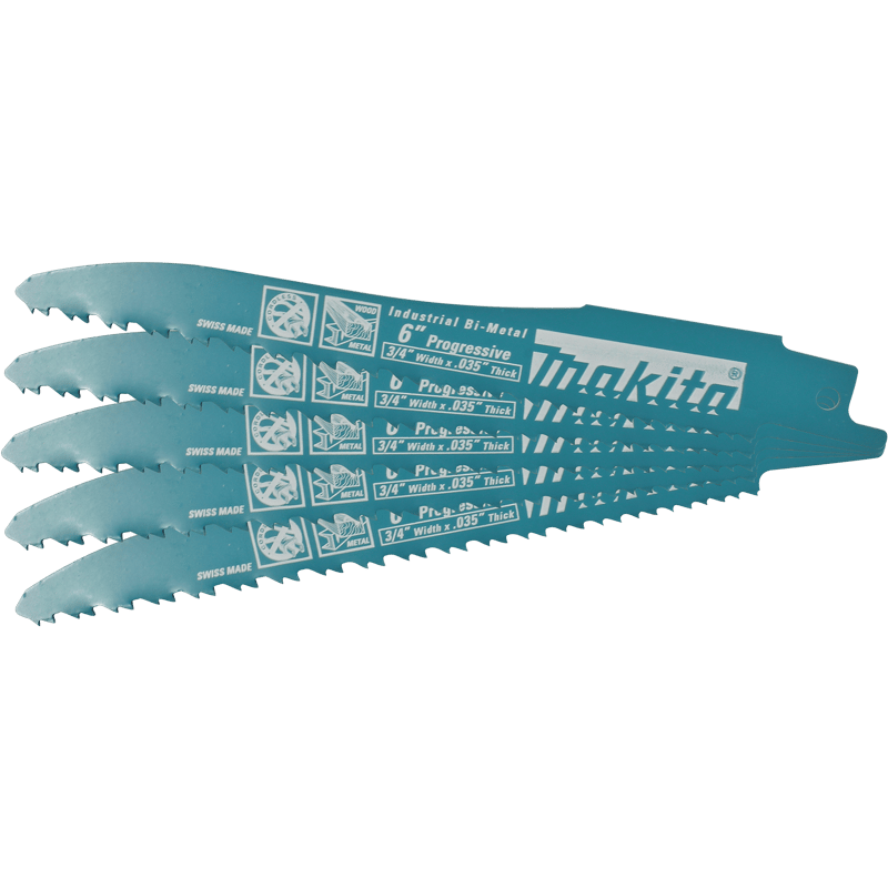Makita 723082-A-5 6" Recipro Saw Blade, Progressive, 5/pk