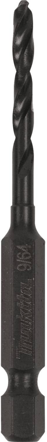 Makita A-97754 9/64" Black Oxide Drill Bit, 1/4" Hex Shank