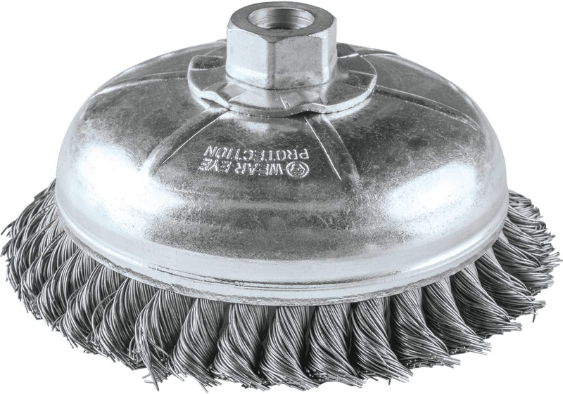 Makita A-98479 6" Knot Wire Cup Brush, 5/8"-11