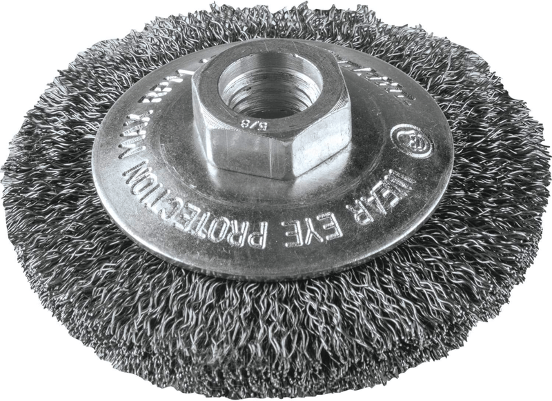 Makita A-98647 3-3/8" Crimped Wire Bevel Brush, 5/8"-11