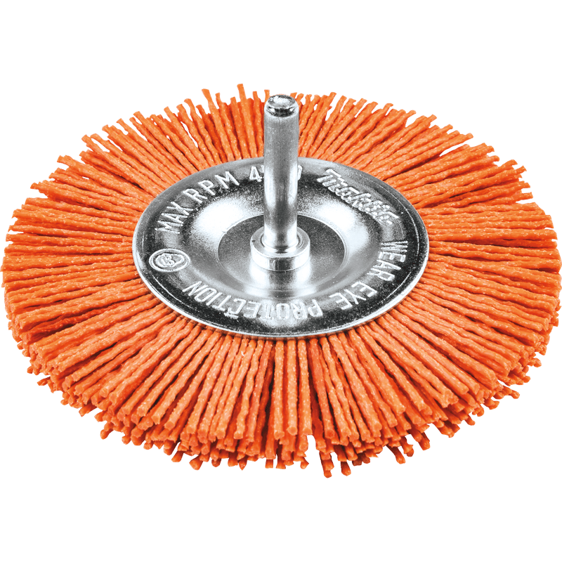 Makita D-70627 4" Nylon Wheel Brush, Coarse, 80 Grit