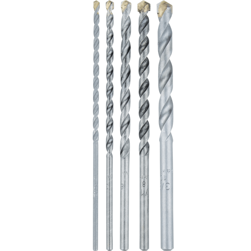 Makita E-10643 5 Pc. Assorted Carbide Tipped Percussion Masonry Hammer Drill Bit Set