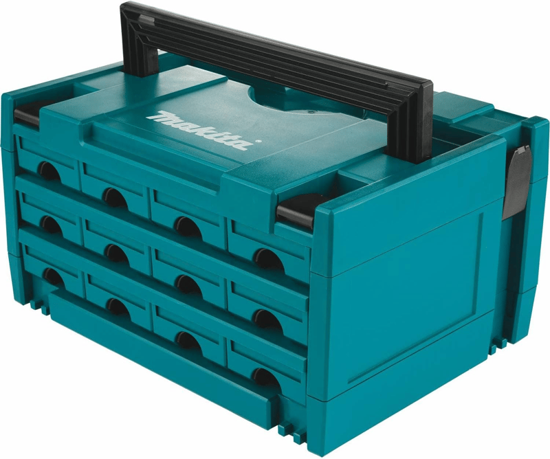 Makita P-84327 MAKPAC 12 Drawer Interlocking Case, 8-1/2" x 15-1/2" x 11-5/8"