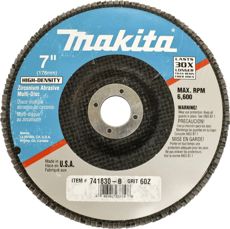 Makita 741830-B-1 7" x 7/8" Multi-Disc, 60 Grit, Flat Type