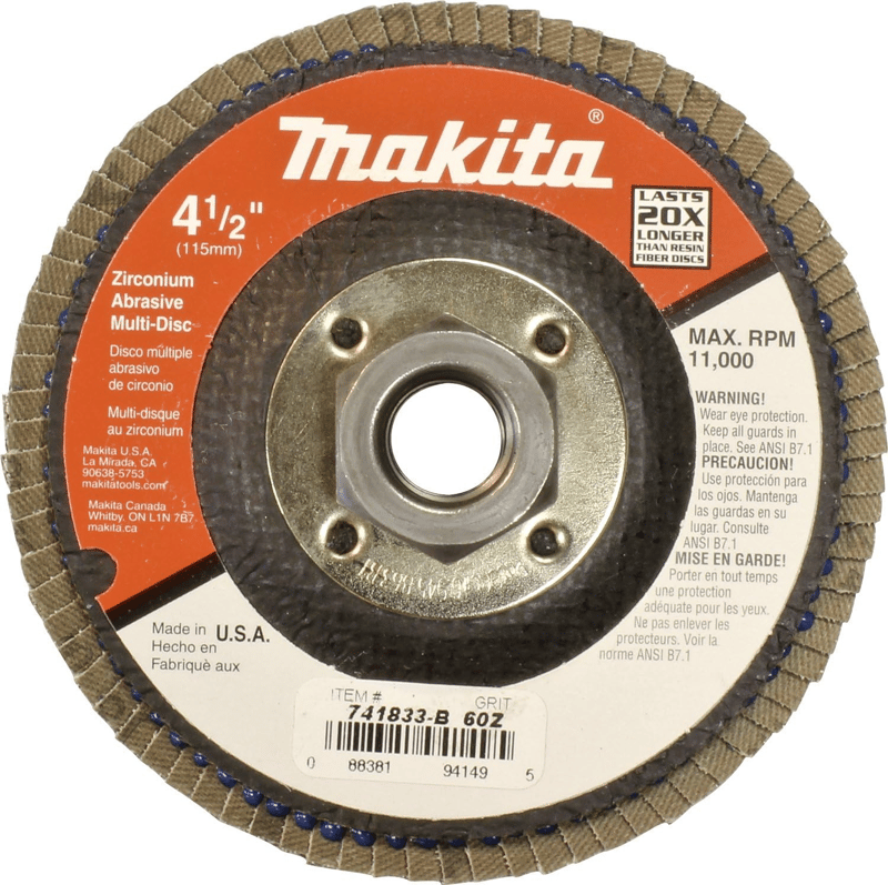 Makita 741833-B-1 4-1/2" Multi-Disc Hubbed, 60 Grit, Angle