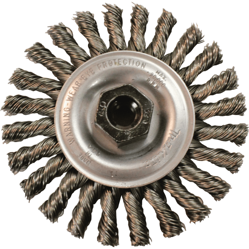 Makita 743203-4B 4" Knot Cable Twist Wire Wheel, M10 x 1.