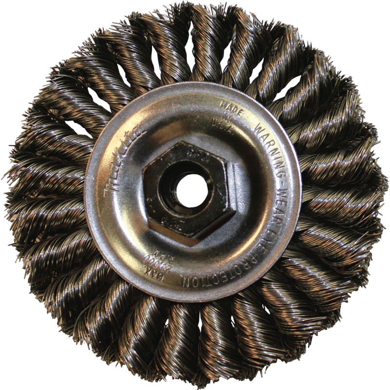 Makita 743203-4C 4" Knot Twist Wire Wheel, M10 x 1.25
