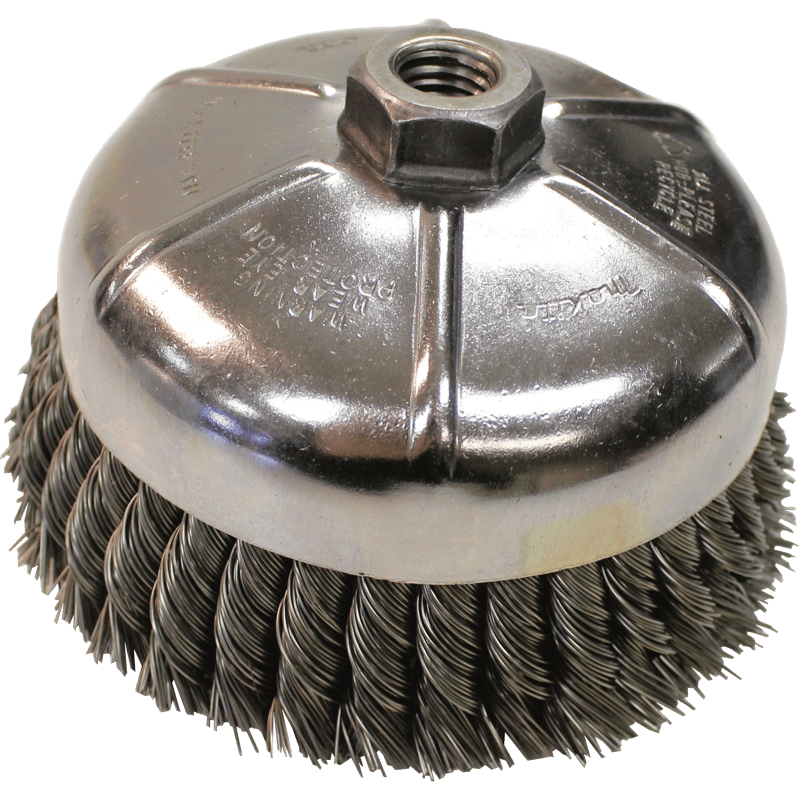 Makita 743206-A 6" Knot Wire Cup Brush, 5/8"-11