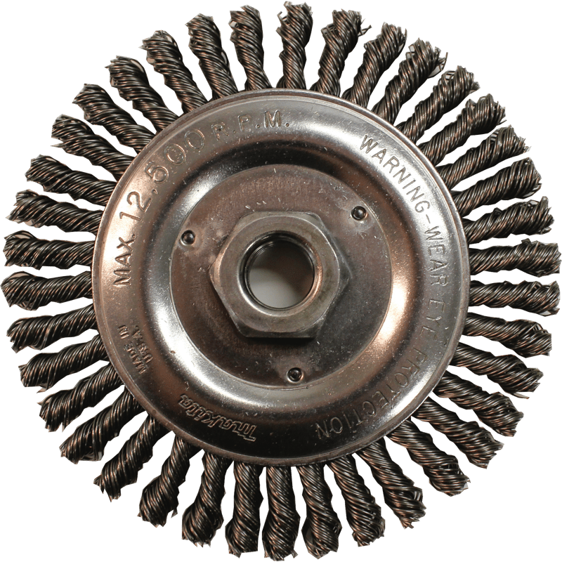 Makita 743216-A 5" Stringer Bead Twist Wire Wheel, 5/8"-