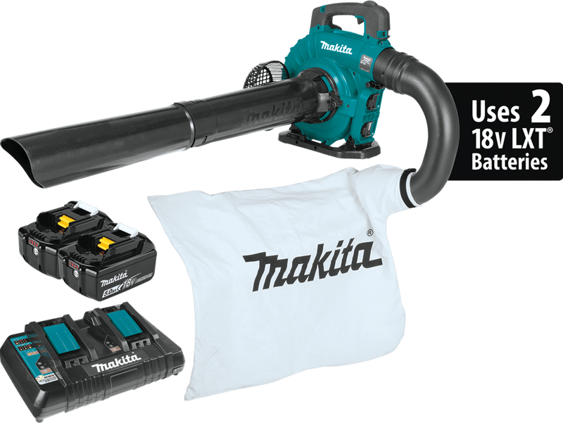 Makita XBU04PTV 18V X2 BL Blower Kit w/ Vacuum Attachmen