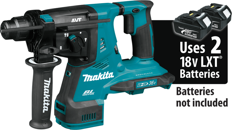 Makita XRH08Z 18VX2 LXT BL 1 1/8" AVT ROTARY HAMMER