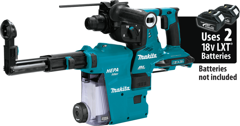 Makita XRH10ZW 18VX2LXT 1 1/8" ROTARY HAMMER
