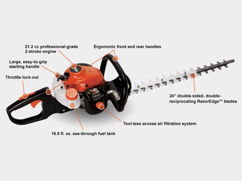 Echo HC-155 (C) Hedge Trimmer 21 Cc Double Side 24"