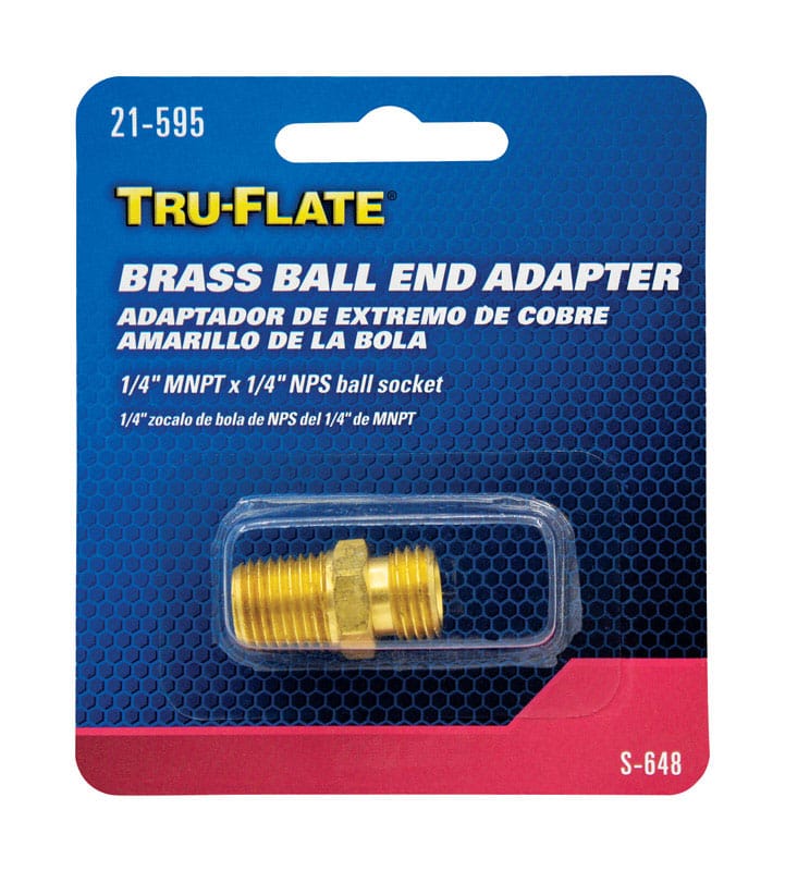 Tru-Flate TRFL21595 Ball-End Adaptr 1/4"Mnpt