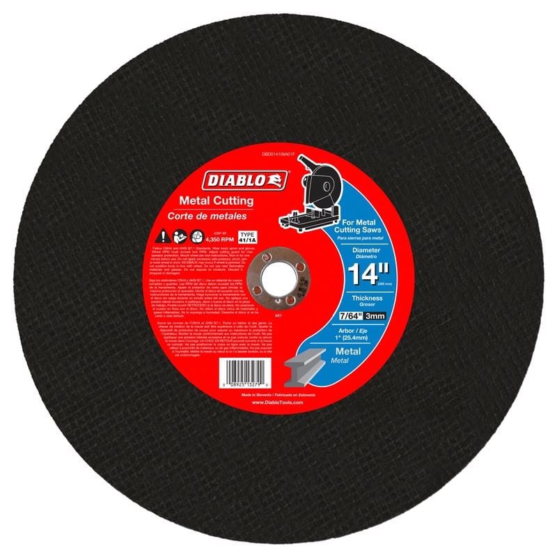 Diablo DBD014109A01F Mtl Cutoff Disc 14X7/64"