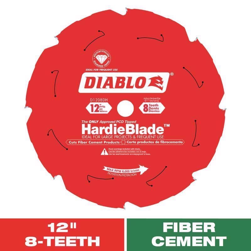 Diablo D1208DH Hardie Bld Fc 12" 8T