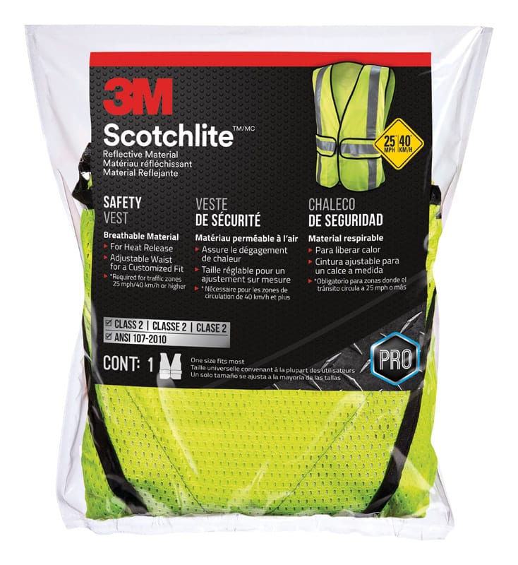 3M 94617-80030-PS Scotchlite Reflective Safety Vest Wit