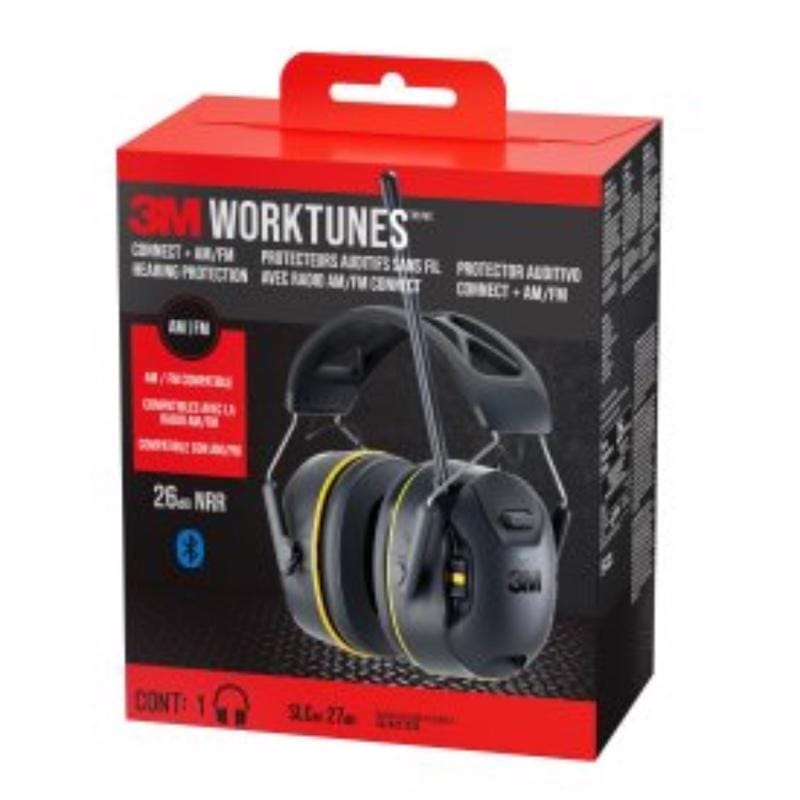 3M 90542-3DC Work Tunes Hearing Protectors Bluetooth