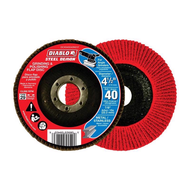 Diablo DCX045040N01F Flap Disc 4-1/2" 40G