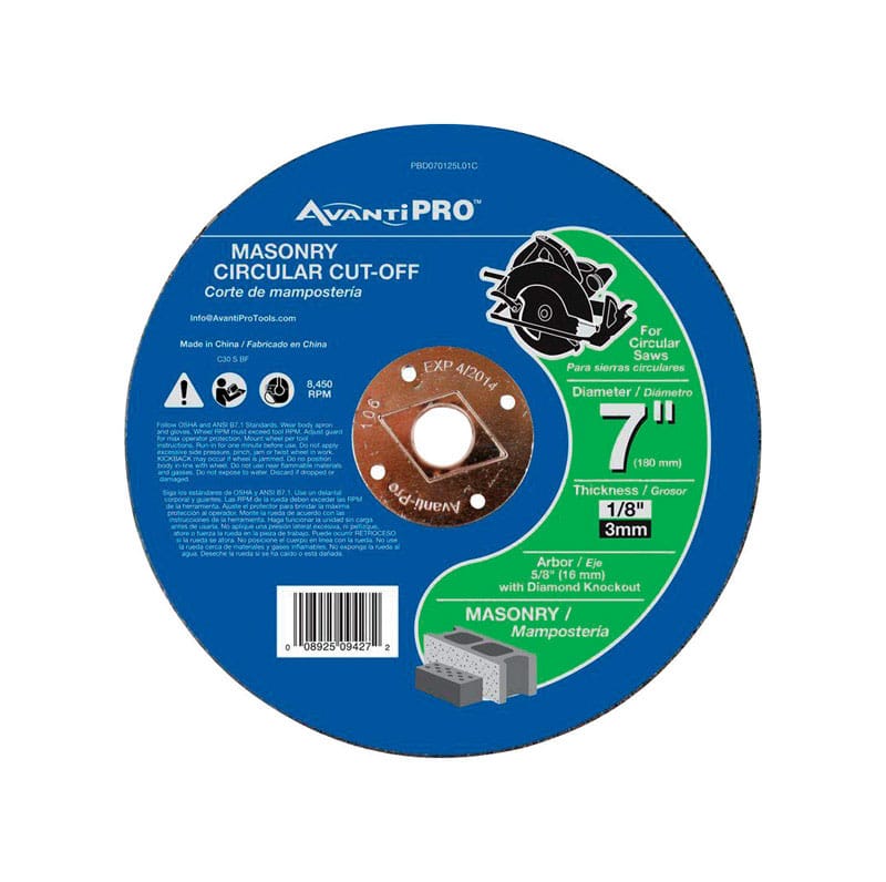 Diablo PBD070125L01C Masonry Cutoff Dsc 7" Ap