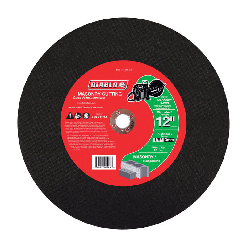 Diablo DBD120125G01C Masonry Hs Cutoff Dsc12"