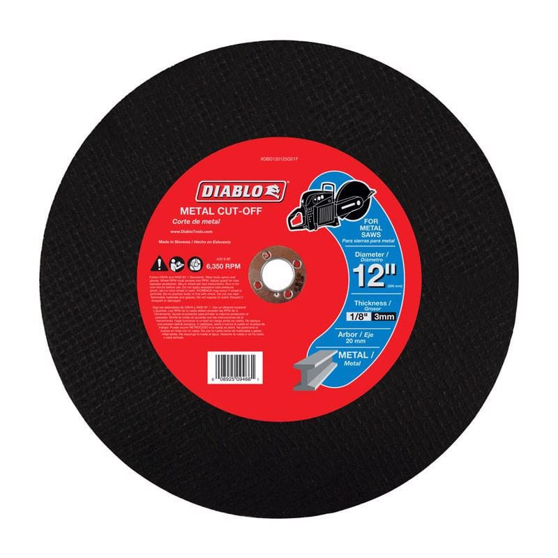 Diablo DBD120125G01F Metal Hs C/O Dsc 12" 20Mm