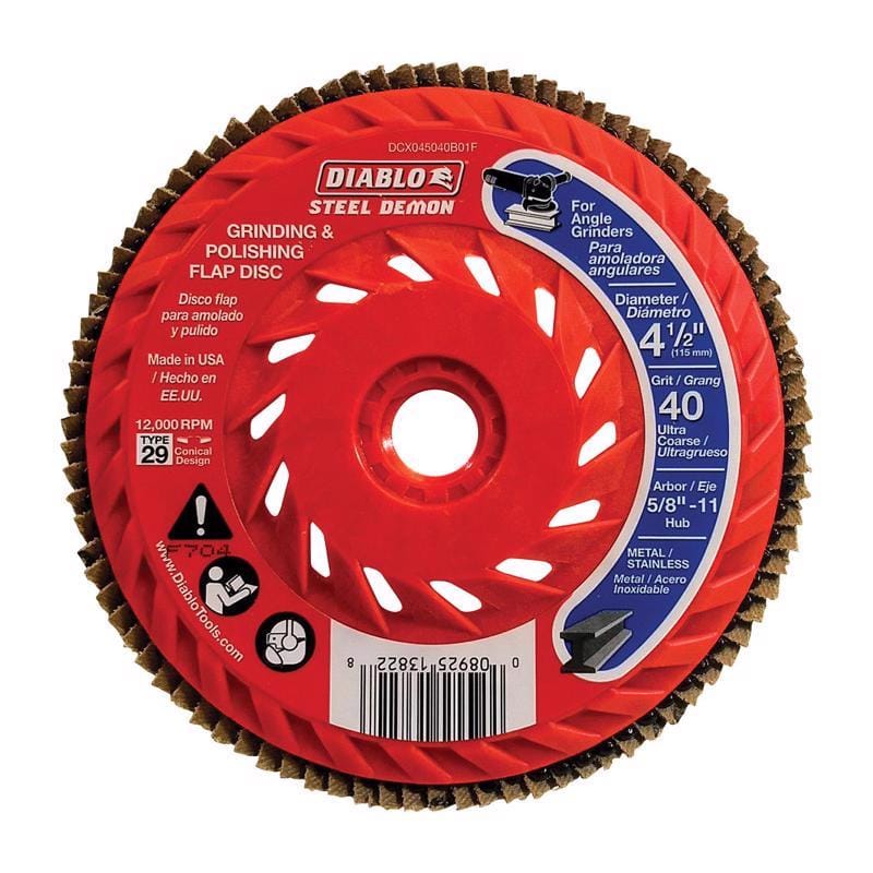 Diablo DCX045040B01F Speed Hub Flap Disc 40G