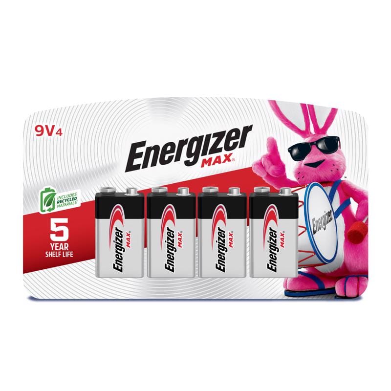 Energizer 522BP-4H Battery Alkln 9V 4Pk