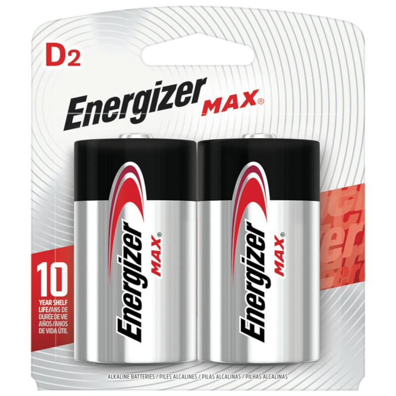 Energizer E95BP-2 Battery D Alka 2/Pk