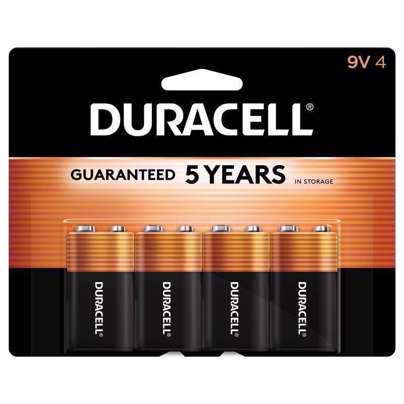 Duracell MN16B4DW Battery Alkaline 9V 4Pk