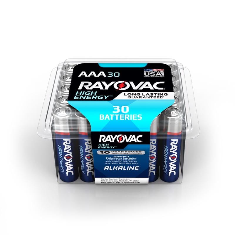 Rayovac 824-30PPTK Battery Alkaline Aaa30Pk